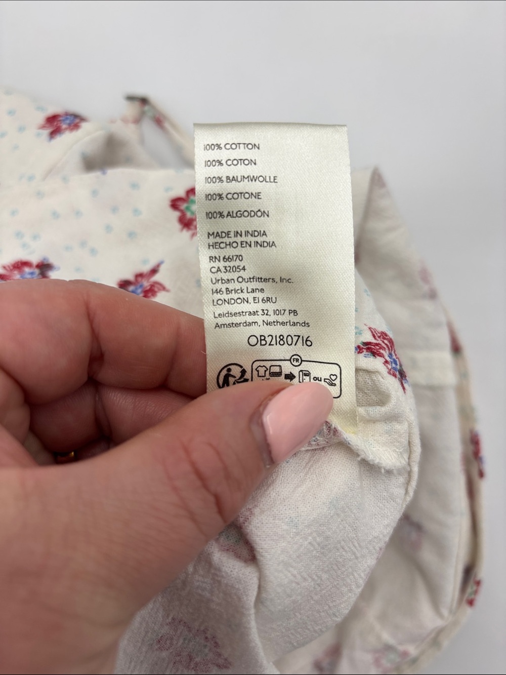 Free People Maddie Printed Tunic in Ivory Combo - Picture 6 of 6